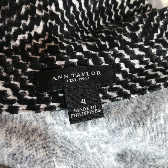 ANN TAYLOR sz 4 side tie faux wrap midi dress - Picture 9 of 9